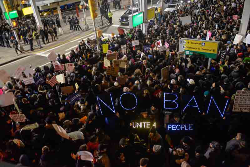 protesta muslim ban nueva york