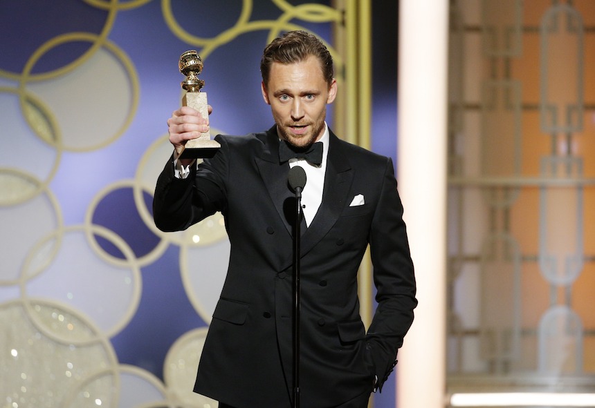 Tom Hiddleston Golden Globes
