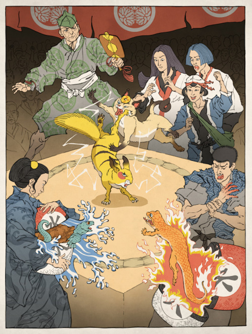 Batalla Pokémon - Arte japonés