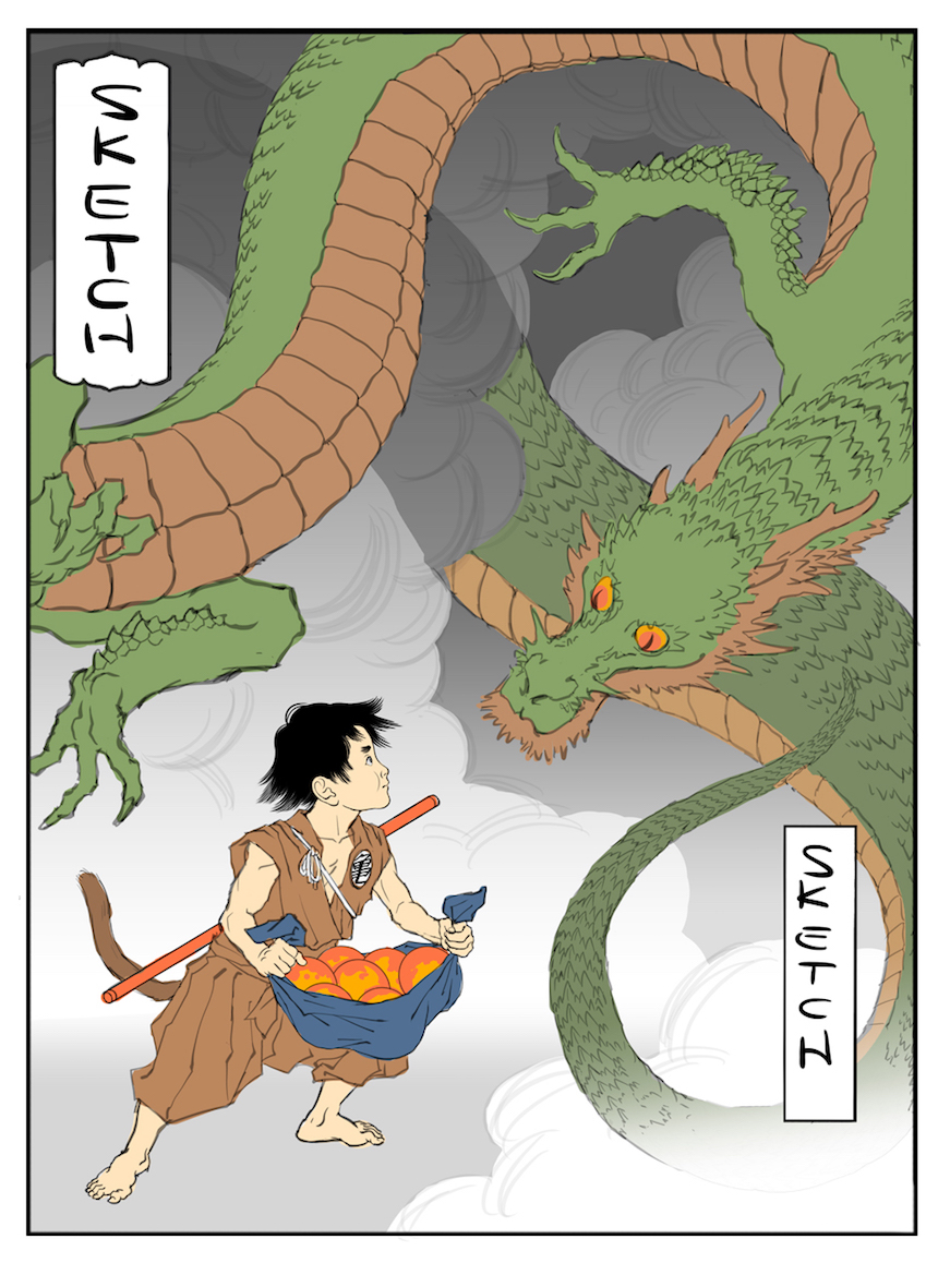 arte-japones-goku