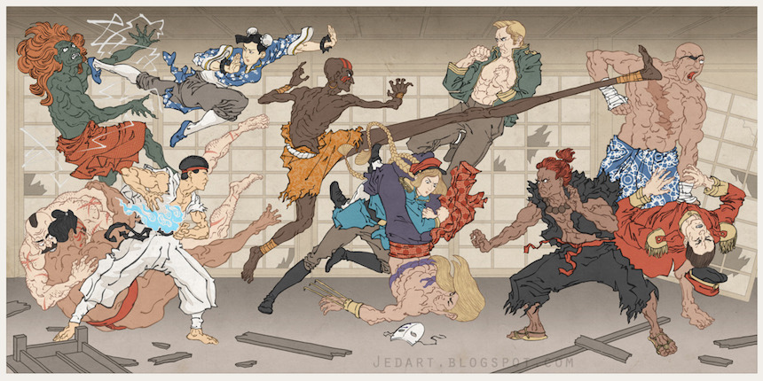 Street Fighter - Arte japonés