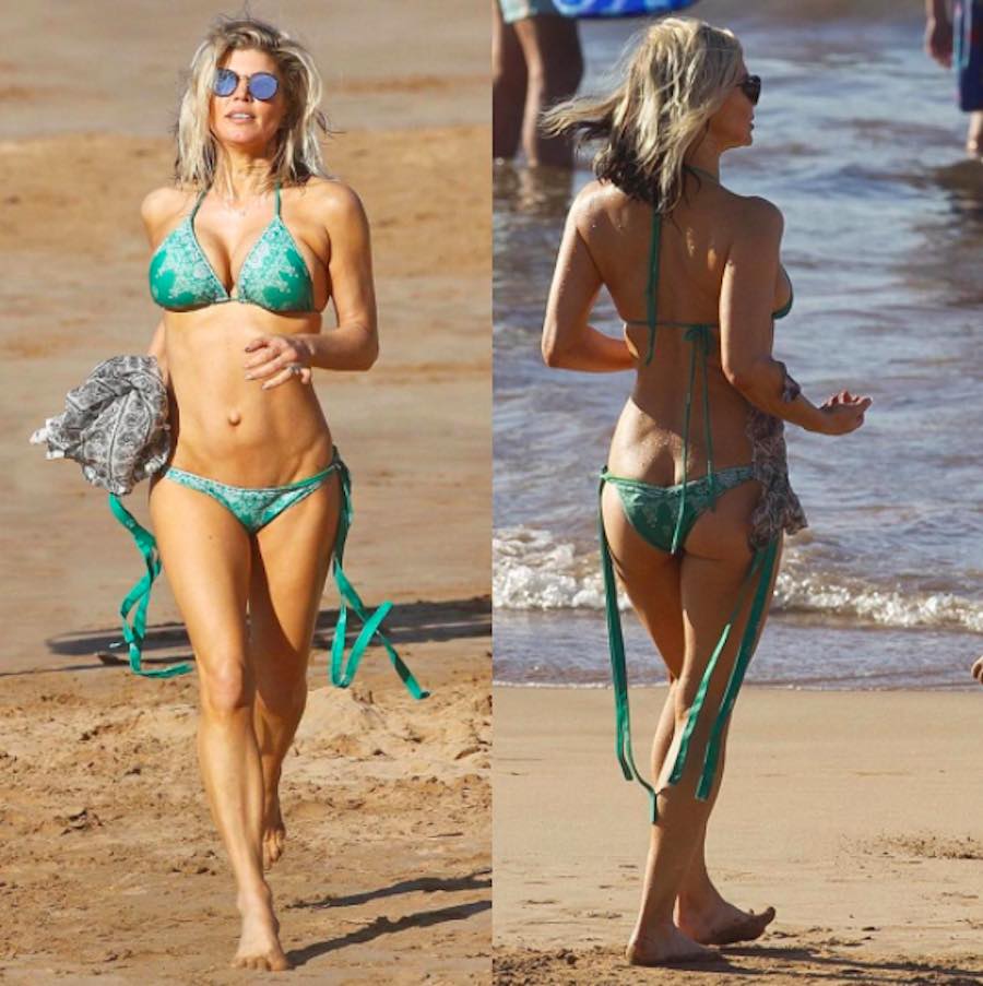 Fergie luciendo un bikini