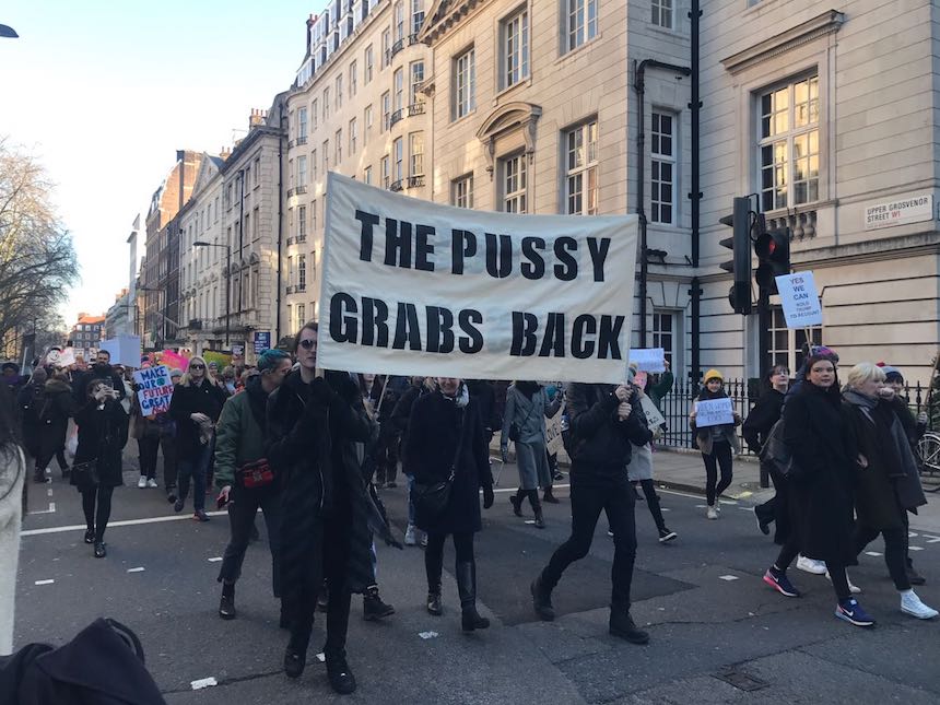 WomensMarch llegó a Londres