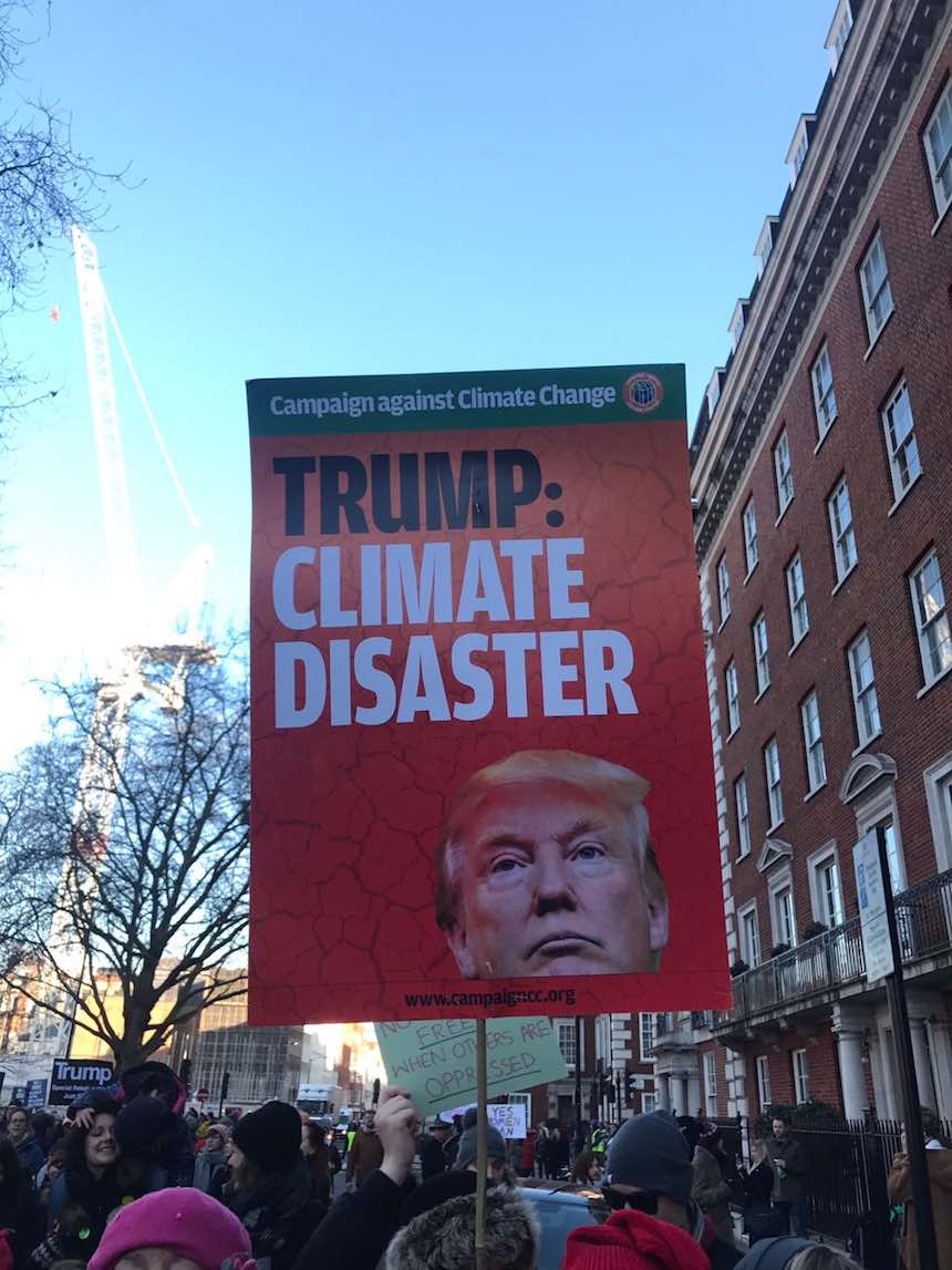 La protesta contra Donald Trump en Londres