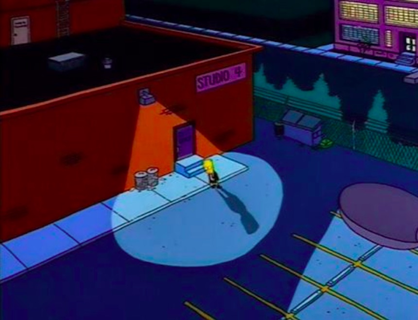 Los Simpson - Bar de noche