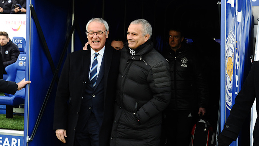 Claudio Ranieri y José Mourinho