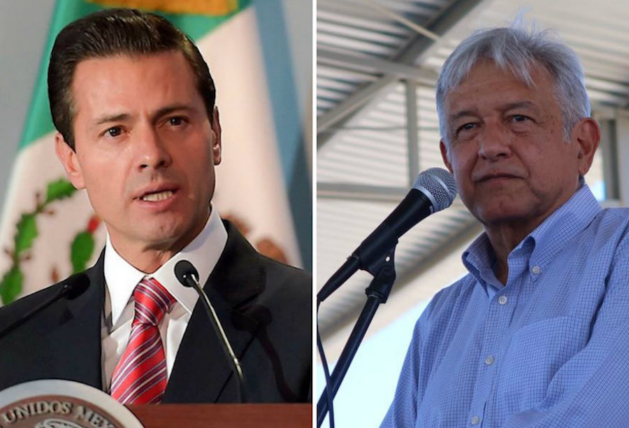 Peña Nieto y Andrés Manuel López Obrador