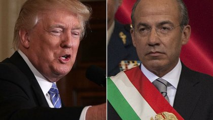 Felipe Calderón y Donald Trump