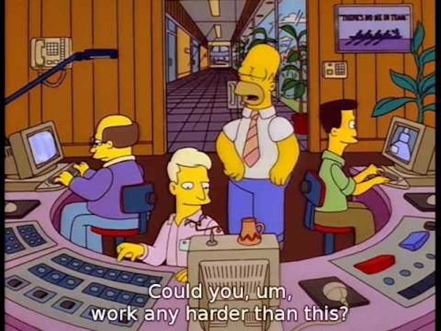 Homero en el trabajo