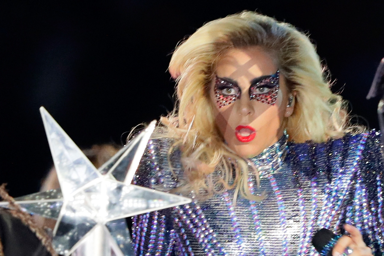 HOUSTON, TX - FEBRUARY 05: Lady Gaga performs during the Pepsi Zero Sugar Super Bowl 51 Halftime Show at NRG Stadium on February 5, 2017 in Houston, Texas. (Photo by Jamie Squire/Getty Images)