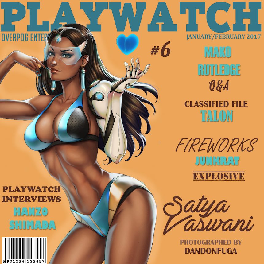 comercio telescopio Mansedumbre Playwatch: la revista que parodia a Playboy con Overwatch | Sopitas.com