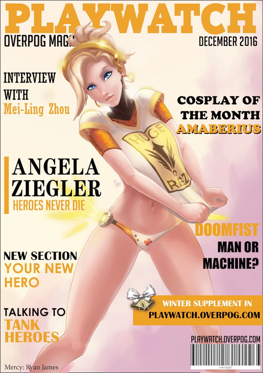 comercio telescopio Mansedumbre Playwatch: la revista que parodia a Playboy con Overwatch | Sopitas.com