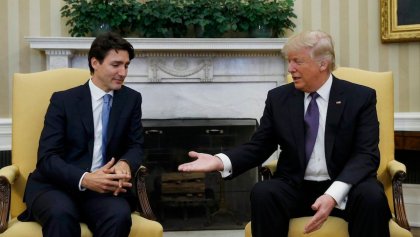 La reunión entre Justin Trudeau y Donald Trump