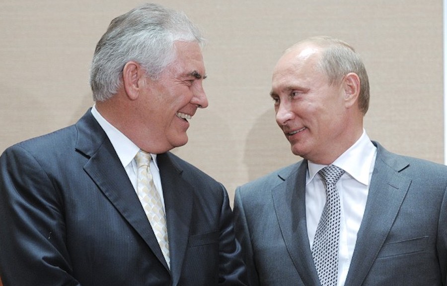 Rex Tillerson y Vladimir Putin