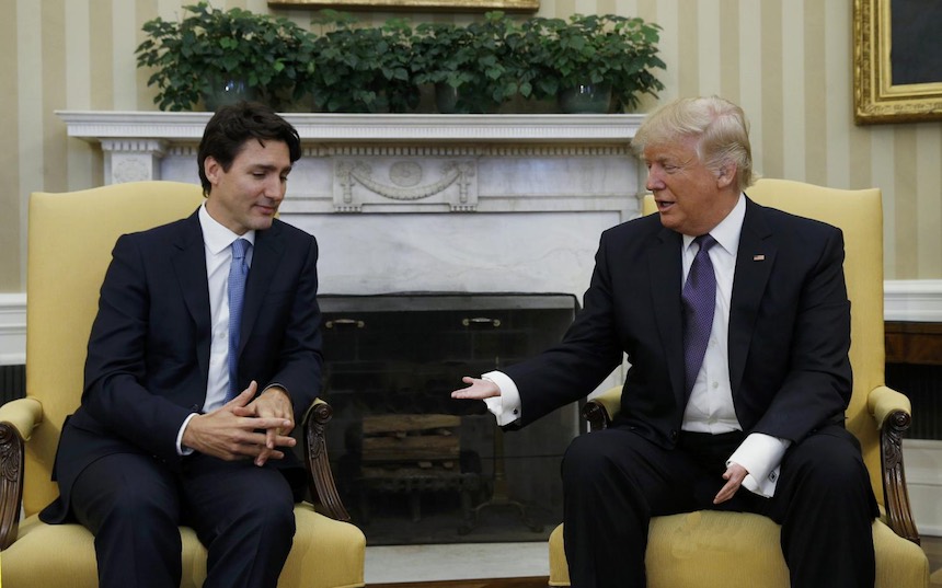 Trump y Trudeau - Manitas