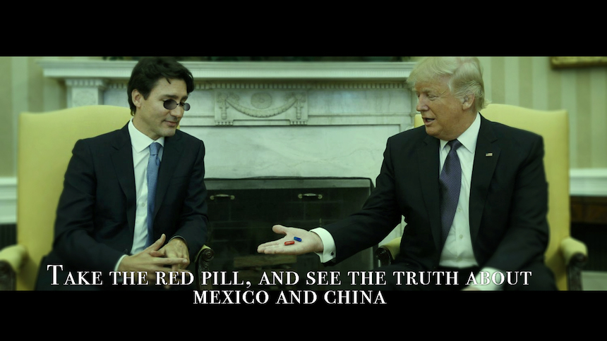 Trump y Trudeau - Matrix