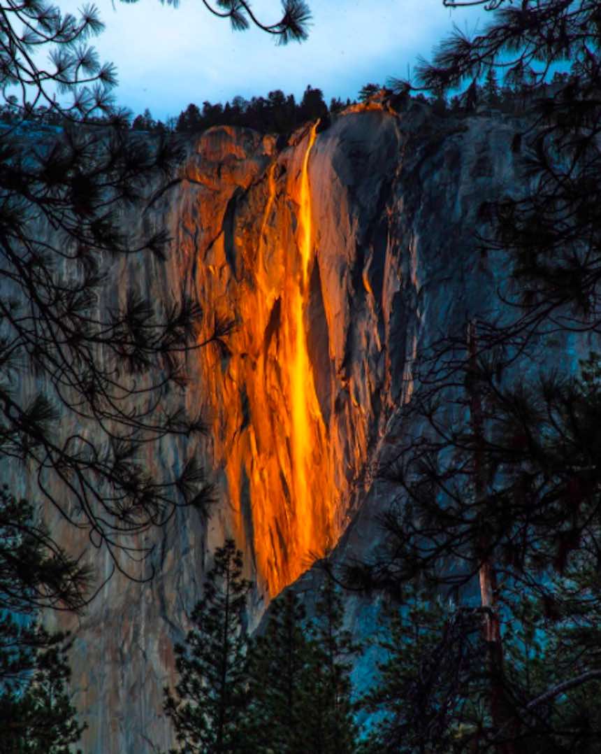 Cascada de Yosemite - Atardecer