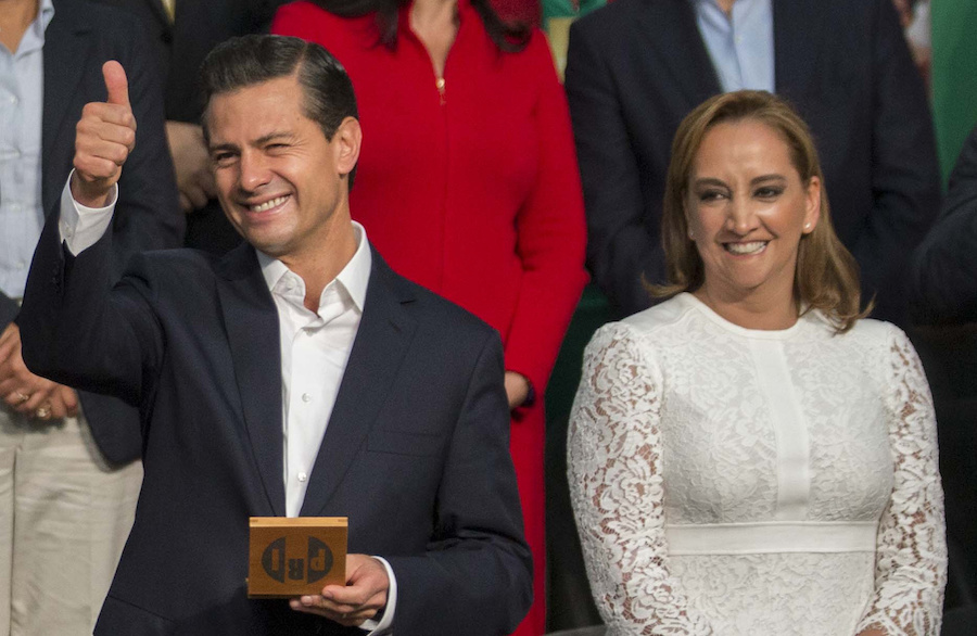 Enrique Peña Nieto y Claudia Ruíz Massieu