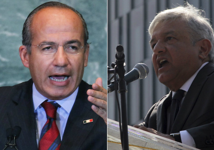 Felipe Calderón y Andrés Manuel López Obrador