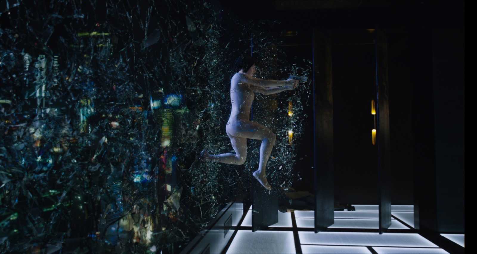 Scarlett como Mayor de Ghost in the Shell