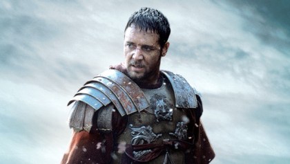Rossel Crowe como Máximo, en Gladiador