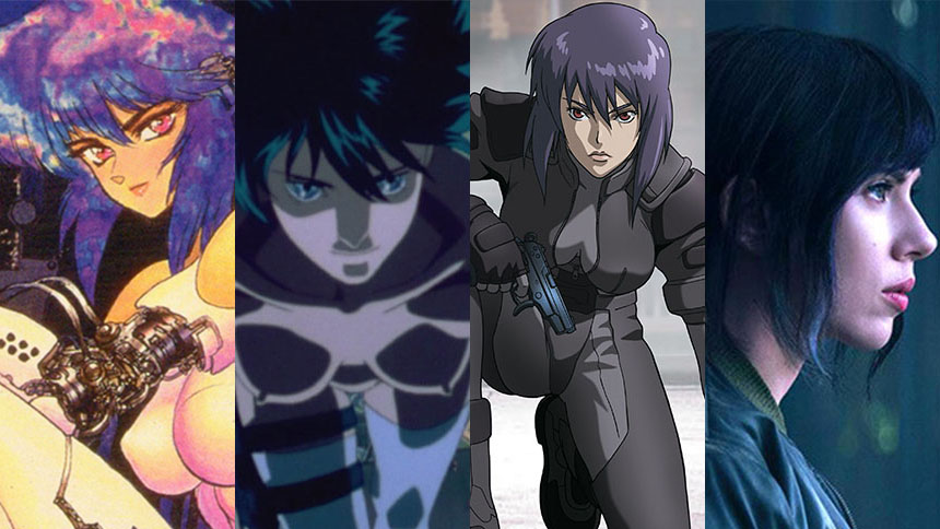Los varios rostros de Motoko Kusanagi