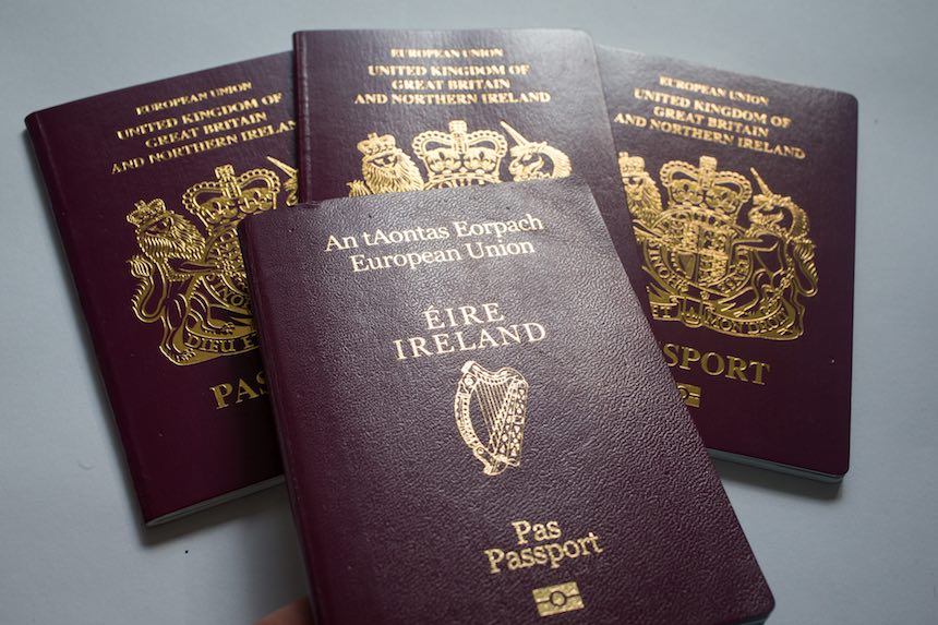 Pasaportes de Irlanda