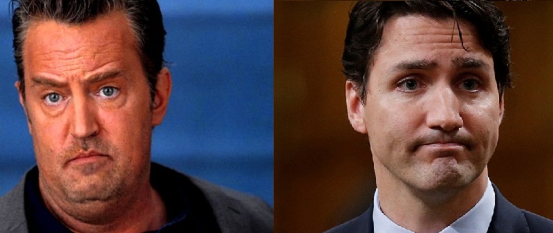 Mathew Perry y Justin Trudeau
