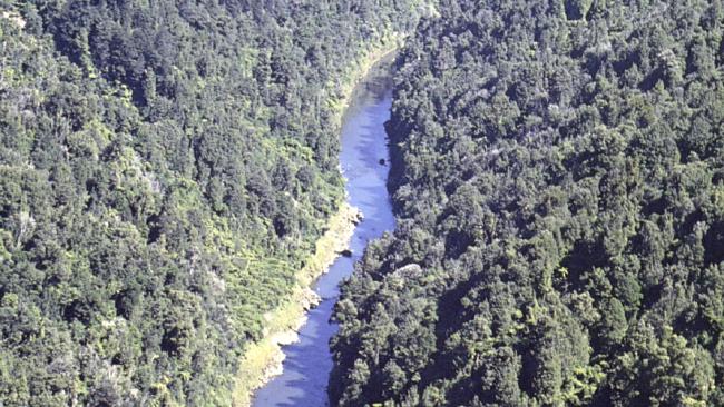 Vista aérea del río Whanganui
