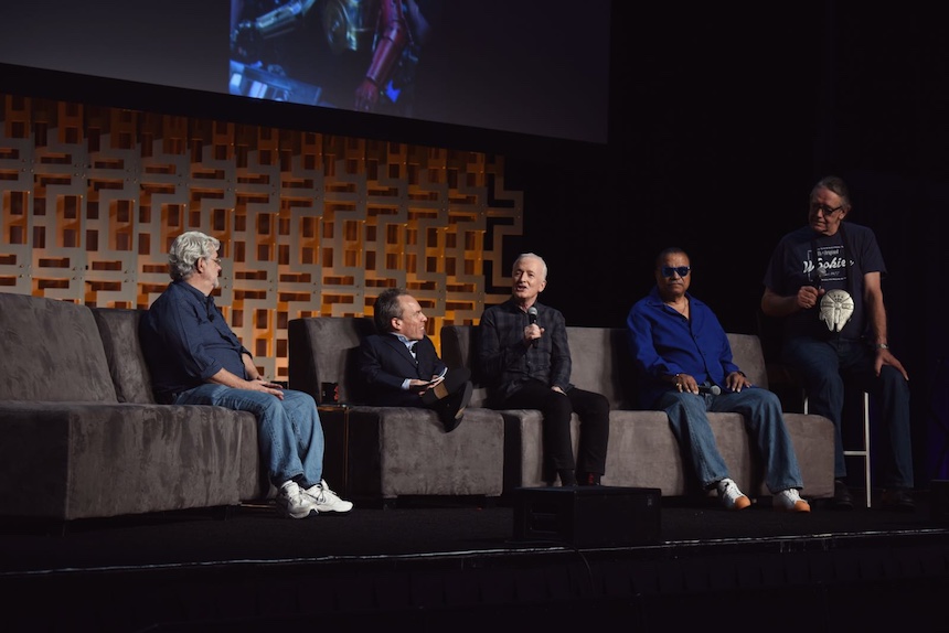 Billy Dee Williams, Anthony Daniels y Peter Mayhew - Star Wars