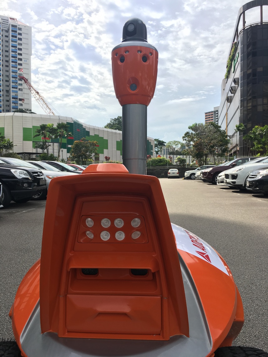 El robot guarda de Singapur