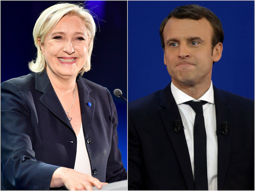 Marine Le Pen y Emmanuel Macron, los candidatos en la Segunda Vuelta en las elecciones de Francia
