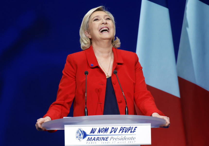 Marine Le Pen, candidata a la presidencia de Francia