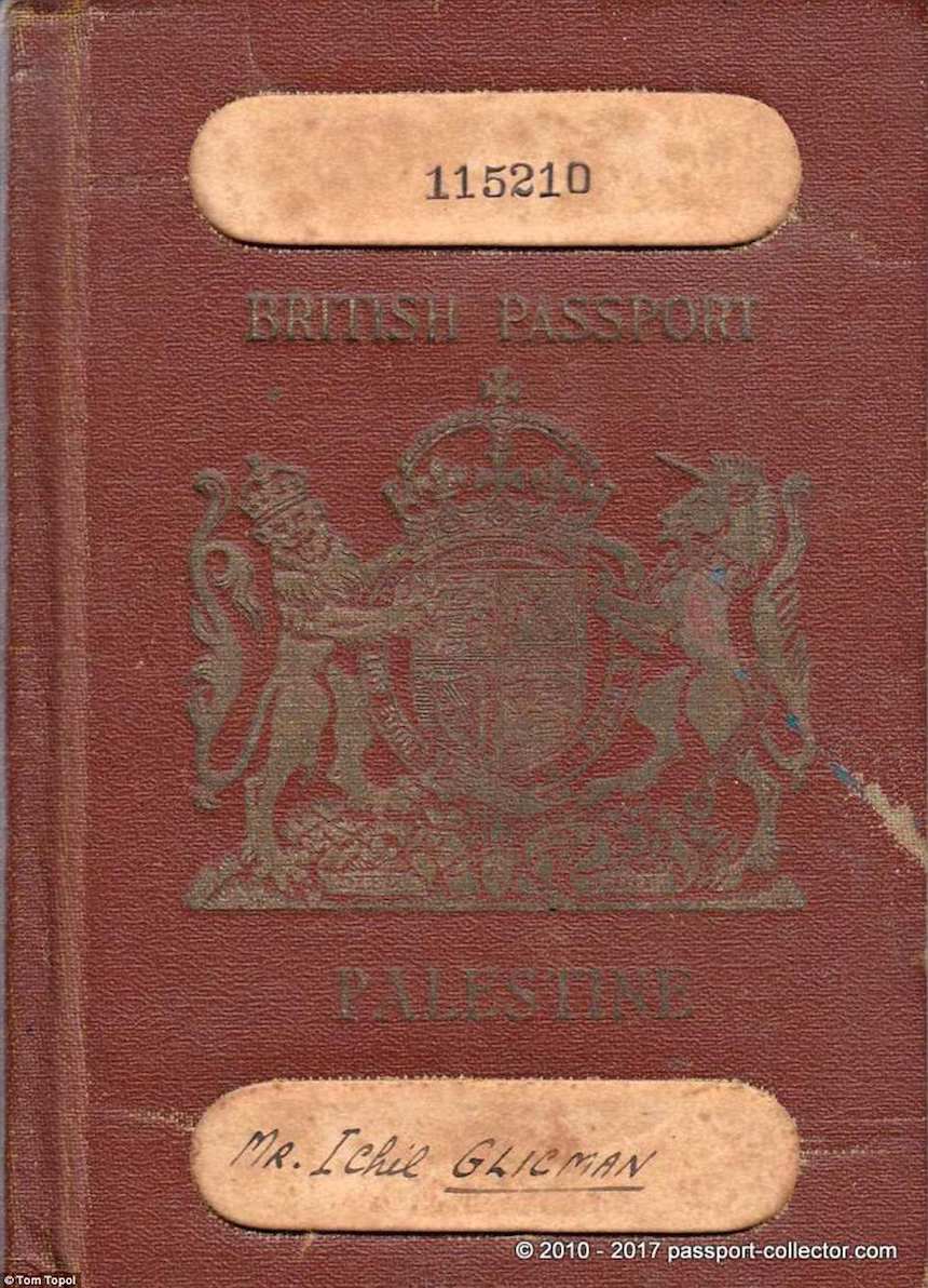 Pasaporte de Palestina Británica