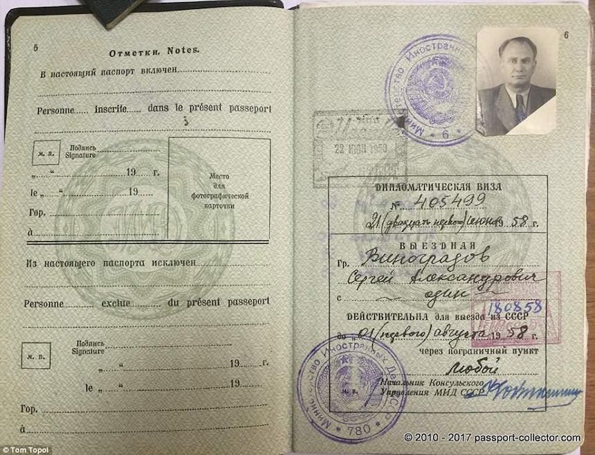 Pasaporte de la Unión Soviética