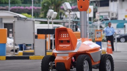 Robot de seguridad en Singapur