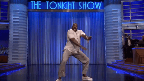 Shaquille O'Neal con Jimmy Fallon