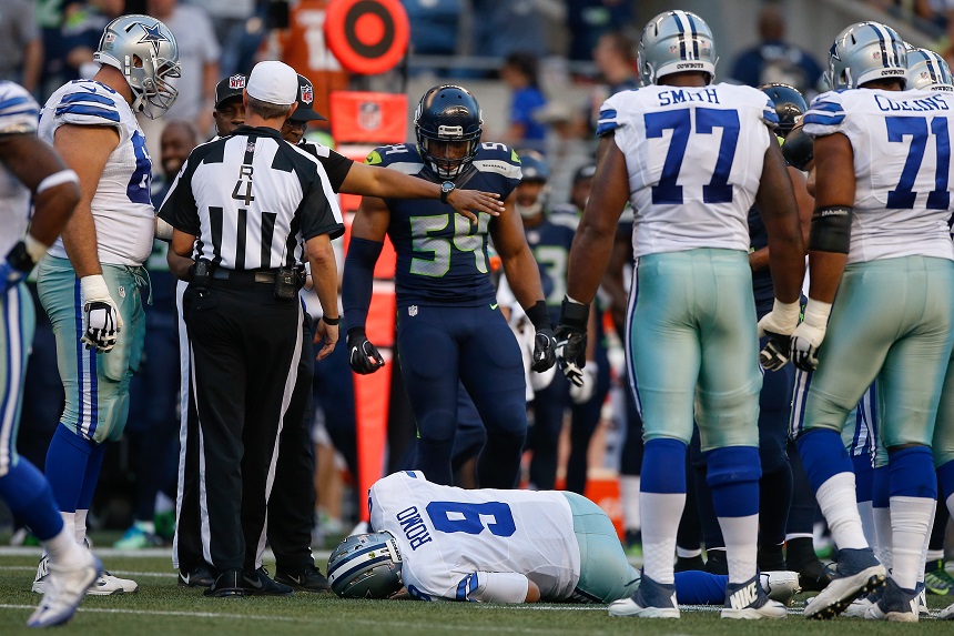 Tony Romo y su lesión de espalda