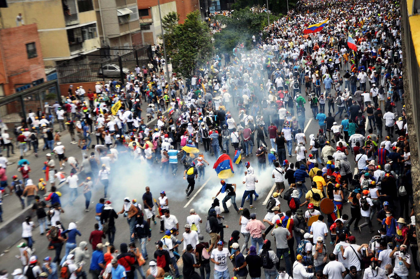 Continúan las marchas en Venezuela contra el régimen de Nicolás Maduro
