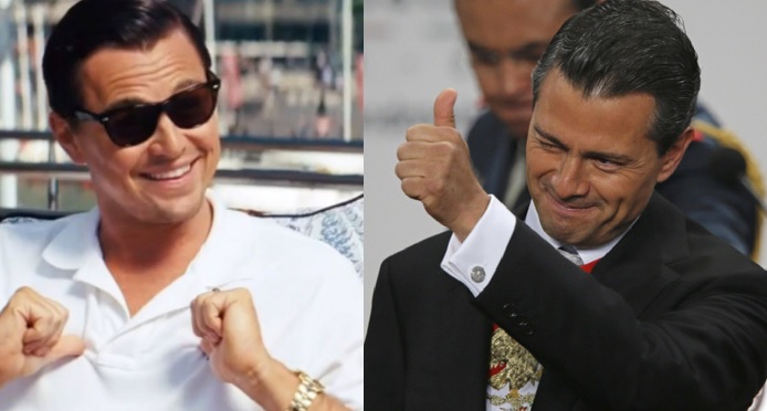 Leonardo DiCaprio y Enrique Peña Nieto