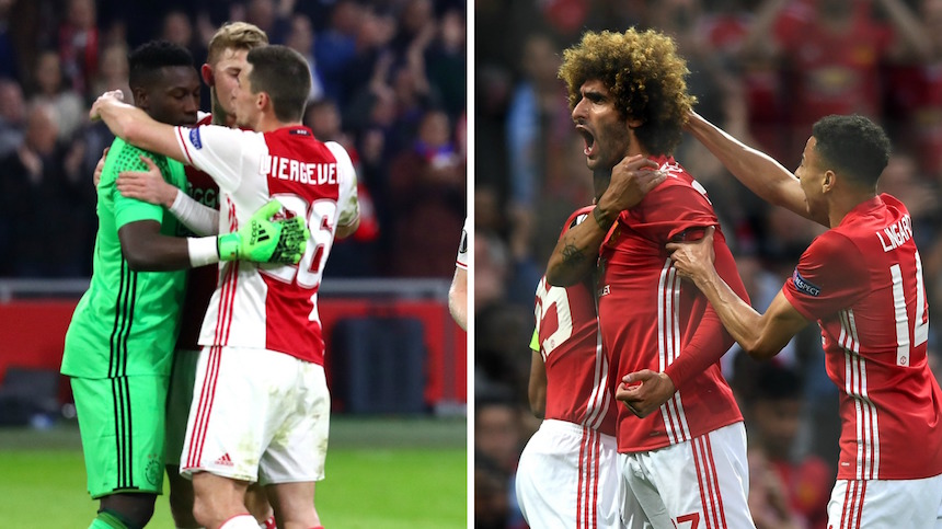 Ajax vs Manchester United, final de la Europa League