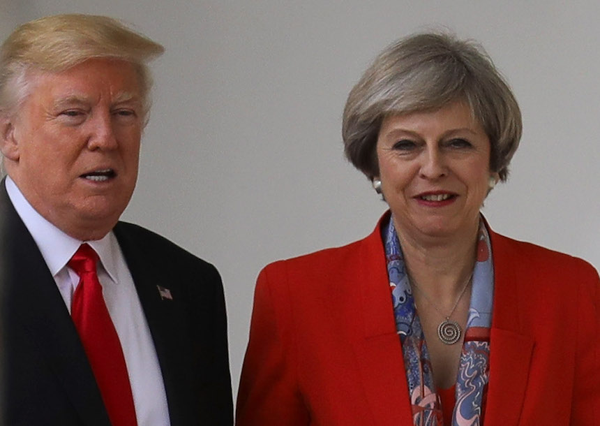Theresa May confrontará a Trump sobre filtraciones del atentado terrorista en Manchester