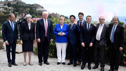 Mandatarios en la Cumbre G7