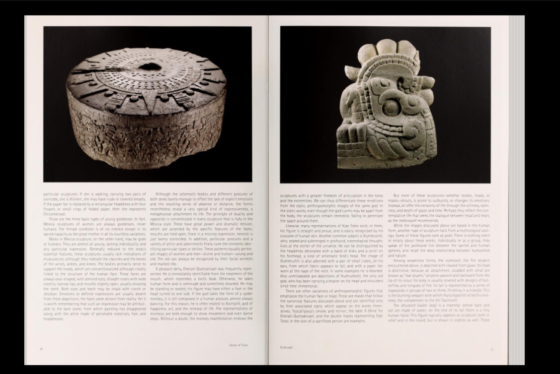 Captura de pantalla The Aztec Empire - Libro digitalizado vía el Guggenheim Museum