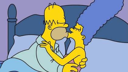 Homero y Marge - Beso