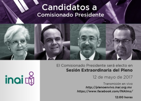 Candidatos presidencia del INAI