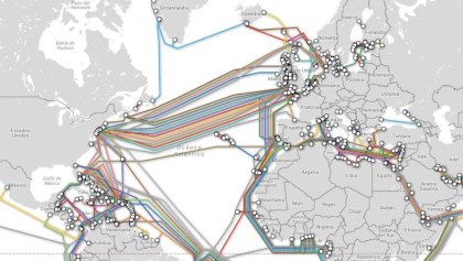 Mapa de cables submarinos