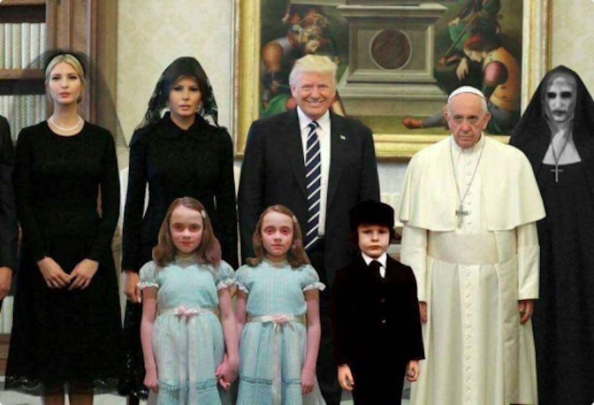 Memes del Papa Francisco y Trump