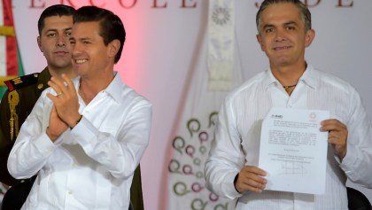 Miguel Ángel Mancera y Enrique Peña Nieto