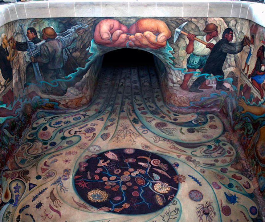Mural de Diego Rivera - Exposición en México